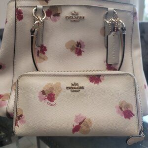 COACH SATCHEL HANDBAG/PURSE WITH MATCHING WALLET & CROSSBODY STRAP